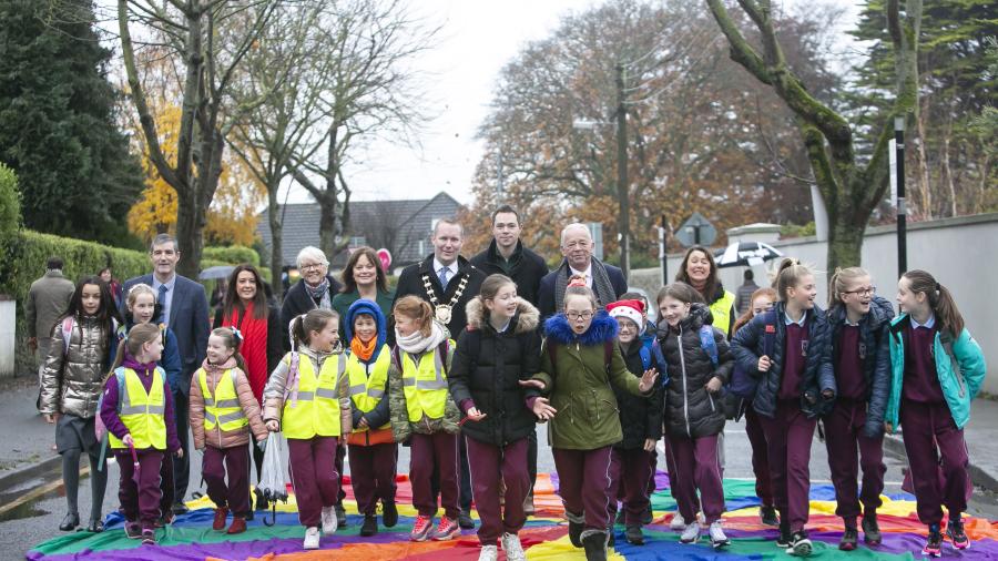 School Street Walking Bus Shot
