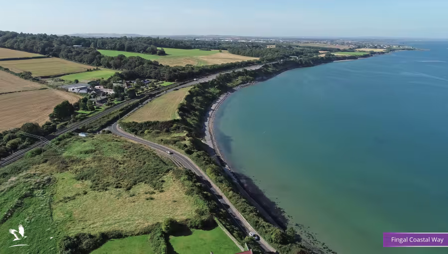 Aerial shot of skerries