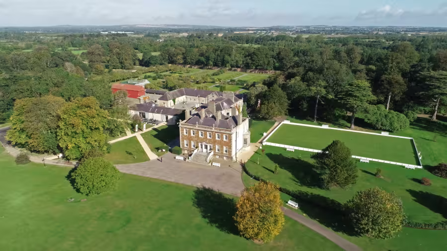newbridge Demesne aerial shot