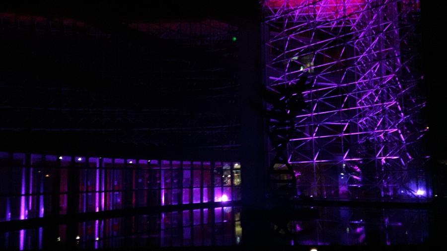 Civic offices lit up purple for International Day of Persons with disabilities