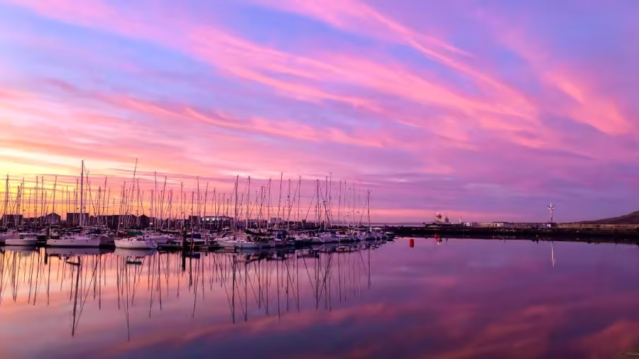Howth Harbour at Sunset