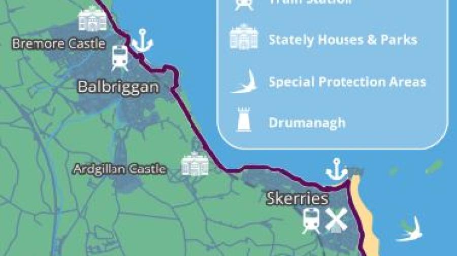 Fingal Coastal Way Emerging Preferred Route Map