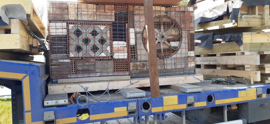 Progression images of the show garden