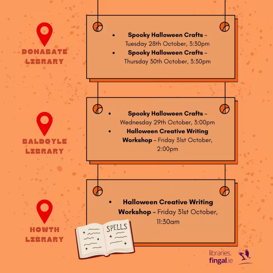 Fingal Libraries Halloween Events Schedule