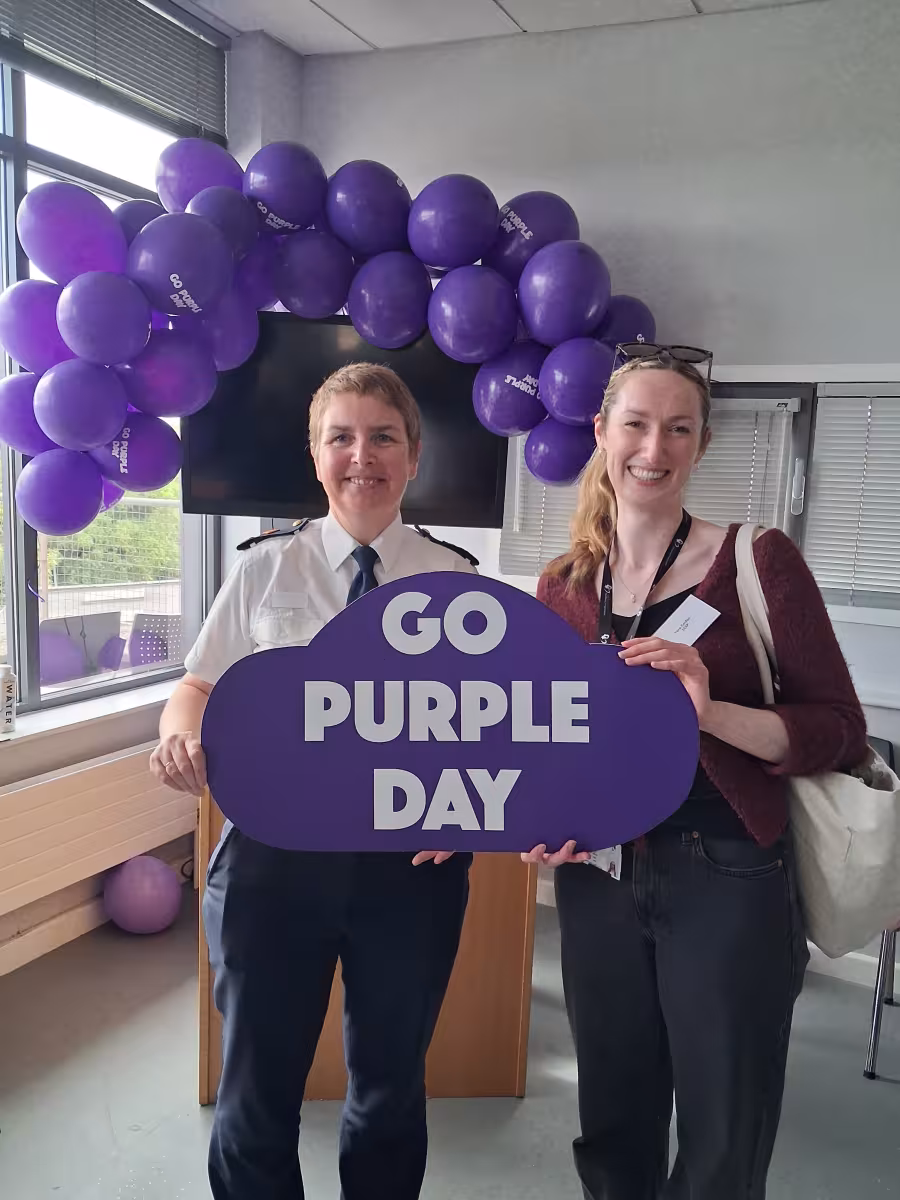 Go Purple Day at Blanchardstown Garda Station