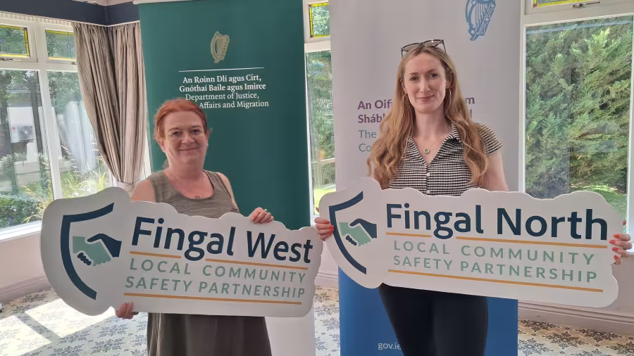 Suzie McCarthy (Community Safety Coordinator) and Tara Conlon (Community Safety Administrator) at the Department of Justice LCSP National Event in Athlone 27/05