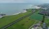 Bremore coast aerial view