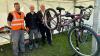 Men servicing bicycles
