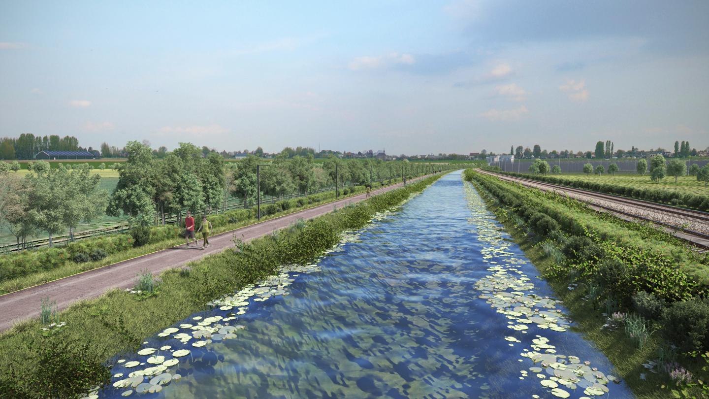 Royal Canal Urban Greenway water view