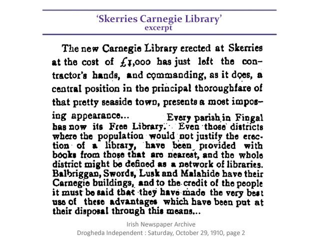 Skerries Carnegie Library