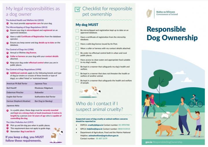 Responsible Dog Ownership Leaflet page 1