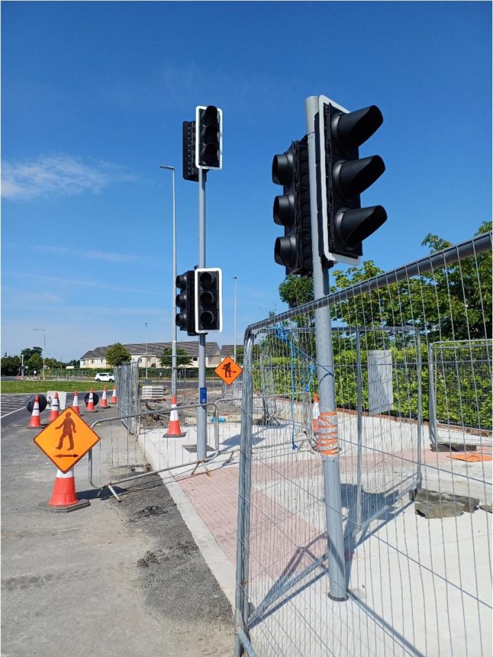 New toucan crossing near Barnwell Roundabout