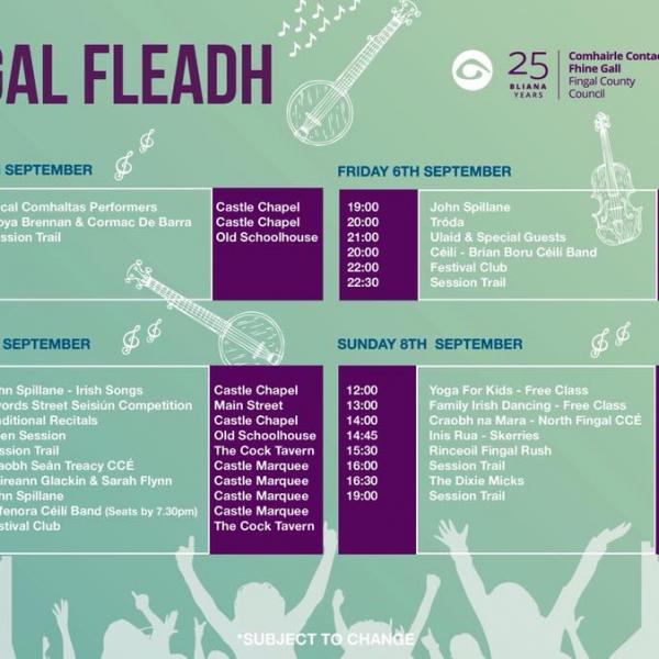 Fingal Fleadh 2019