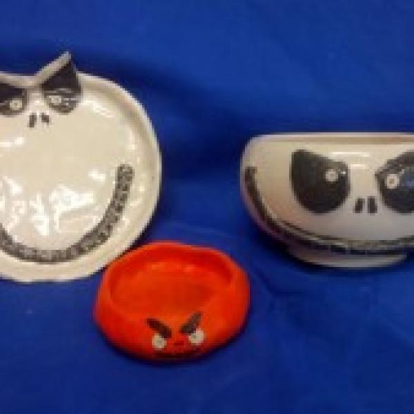 Halloween pottery workshop 