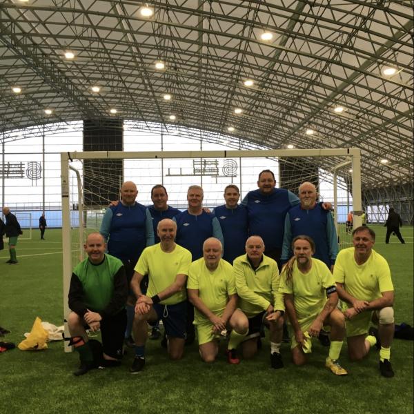 Participants at the Walking Football Festival 