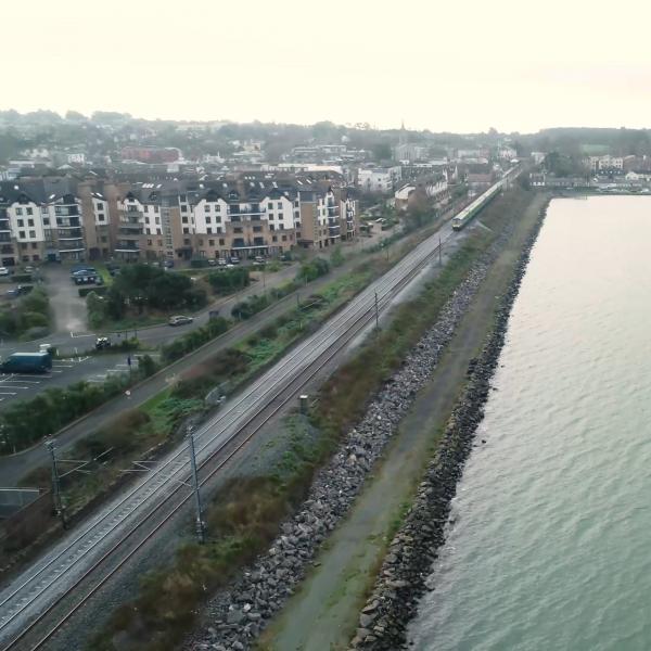 The railway line over the Broadmeadow Estuary, Malahide