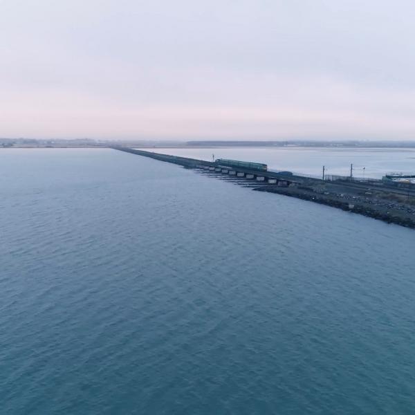 The railway line over the Broadmeadow Estuary, Malahide