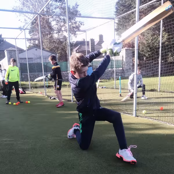 Action shot Cricket School of Excellence