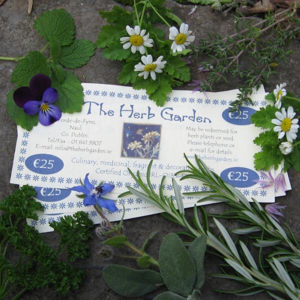 image of the herb garden vouchers