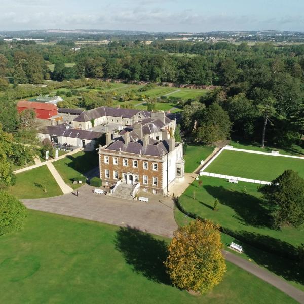 newbridge Demesne aerial shot