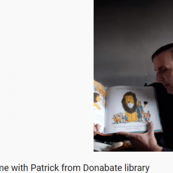 Patrick reads How to hide a lion at school