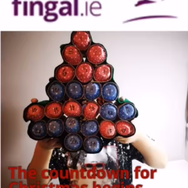 Make your own recycled Christmas Advent Calendar Tree