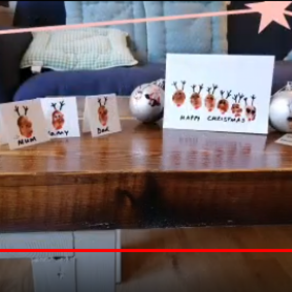 Make Rudolph Christmas cards and Christmas decorations with Laura