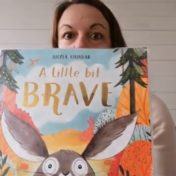 Laura reads a little bit brave