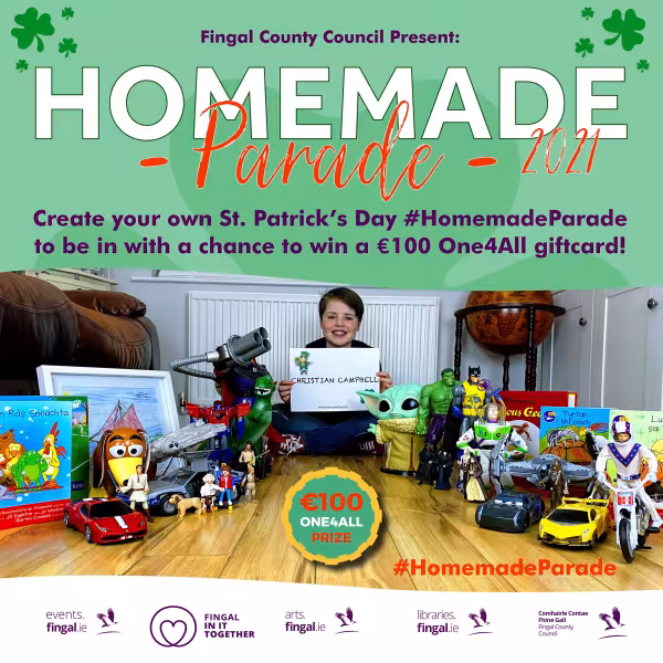 ST Patrick's Homemade parade graphic