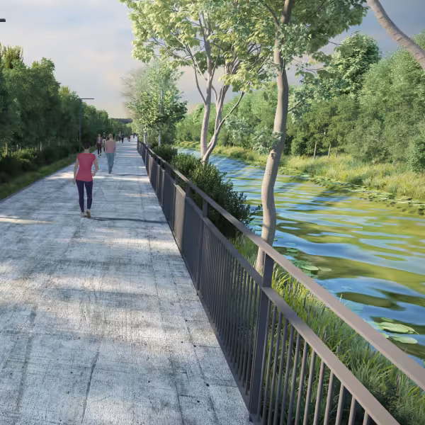 Royal Canal Urban Greenway path