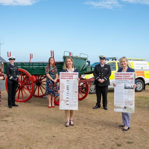 Burning of Coastguard Station launch