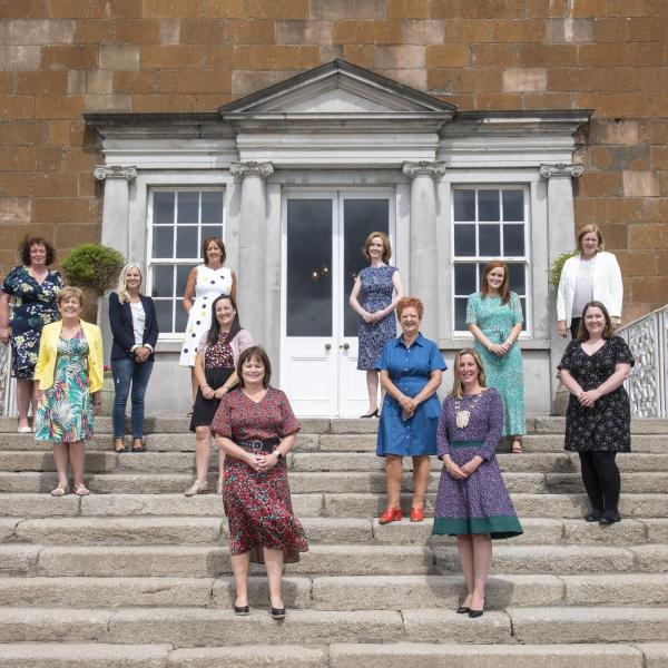 shows all the Mayor, Chief Executive, female Councillors and members of the management teams in attendance at the Inaugural meeting of Fingal County Council's Women's Caucus