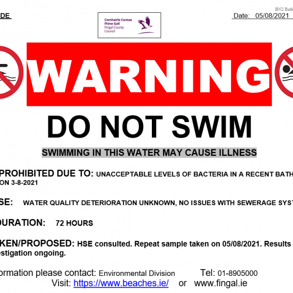 Do Not Swim Malahide
