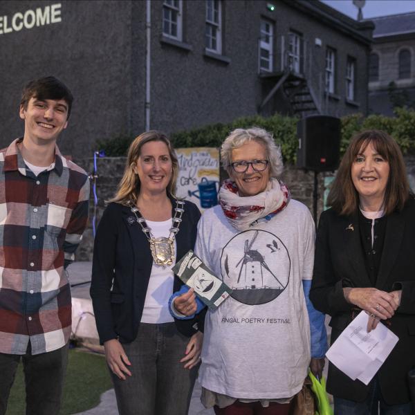 Pictured is Mathew Kelly and Mayor of Fingal, Cllr. Seána Ó Rodaigh, Ernestine Woelger and Enda Coyle- Greene