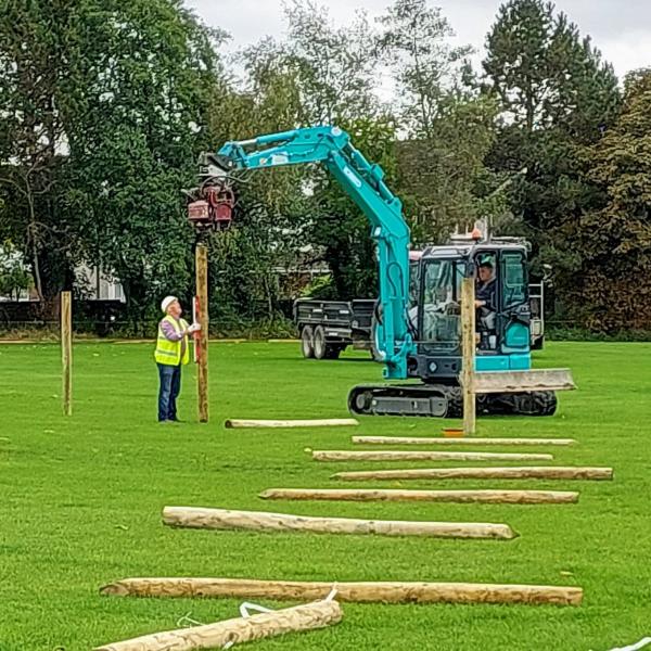 Work commences on the construction of the new all-weather pitch in Swords