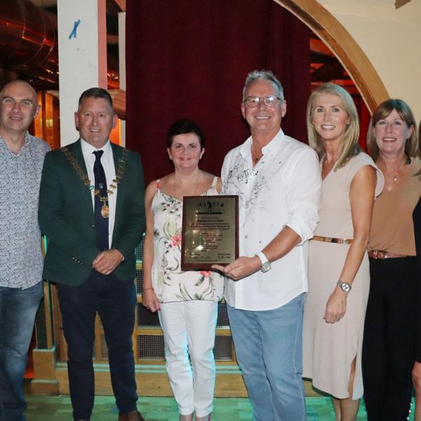 Swords tennis Club Award Chairperson Committee and TI President Nov 2021 