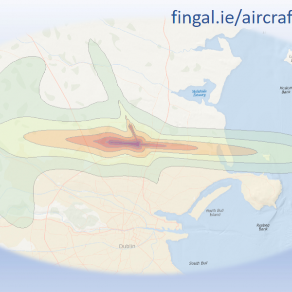 Contours map airfcraft noise 