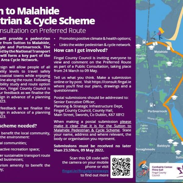 Still image of public information leaflet