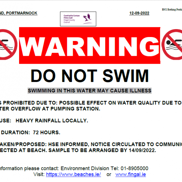 Do Not Swim Portmarnock