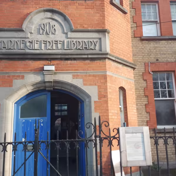 External shot of Carnegie Library in Swords