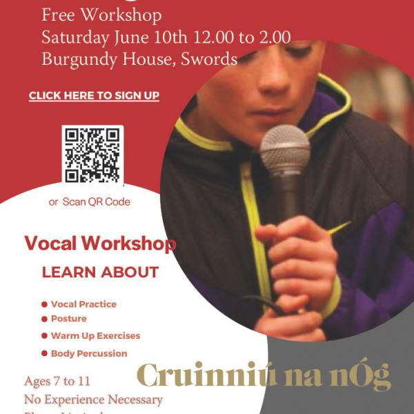 vocal workshop poster