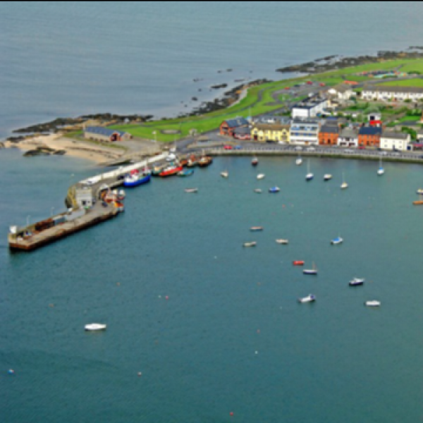 Aerial view of Skerries Harbour