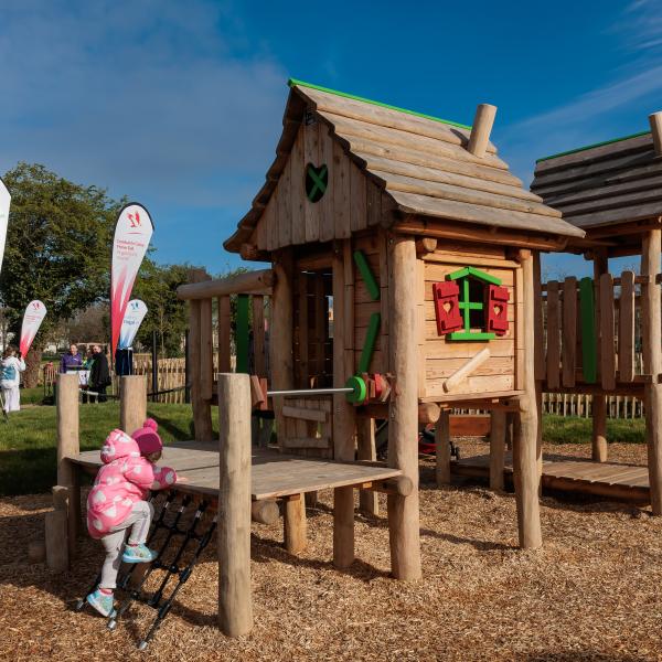 The new playground in Meakstown caters for people of all ages, with activities for toddlers, teenagers and adults