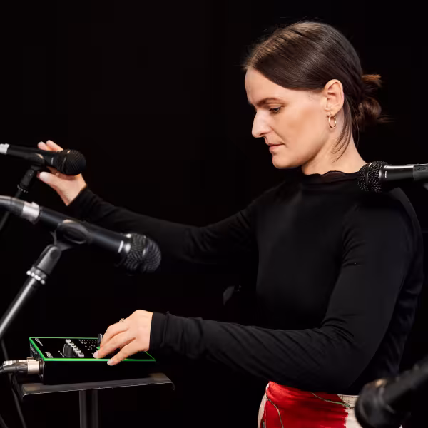 Justine McDonnell working in her Studio_Pic by Declan Murphy
