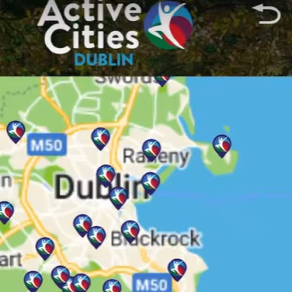 map showing active cities locations