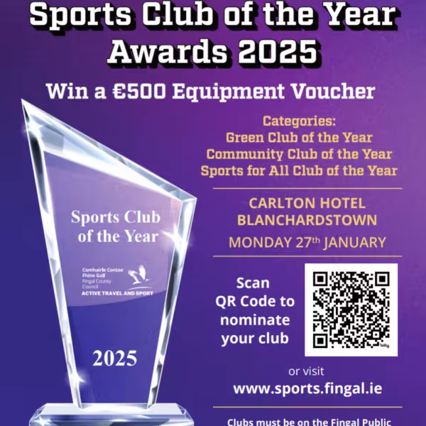 Nominate for the Fingal Sport Club of the Year
