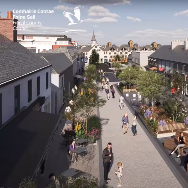 Artist impression of a reimagined New St in Malahide