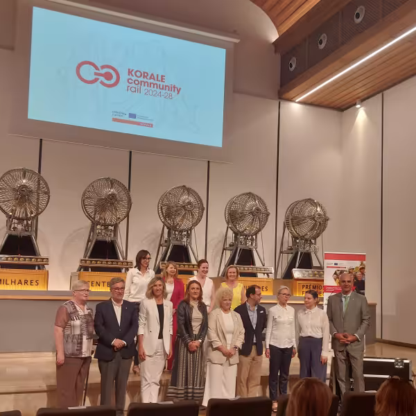 Korale Lisbon May 25 Naomi Weir with reps Austria, Denmark, Belgium, and the Basque Country
