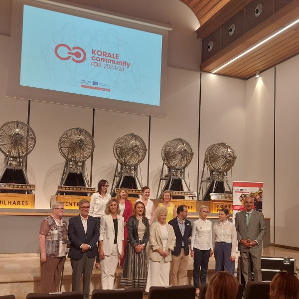 Korale Lisbon May 25 Naomi Weir with reps Austria, Denmark, Belgium, and the Basque Country
