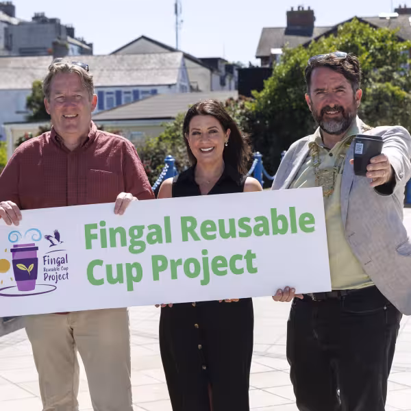 The Mayor of Fingal has launched a reusable cup project in Malahide